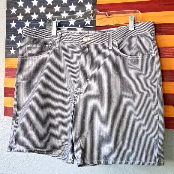 Pinstriped Shorts | Size 18 - Picture 2 of 7